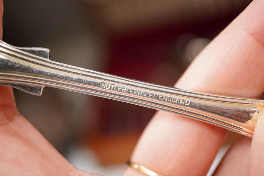A Butler canteen of silver plated cutlery